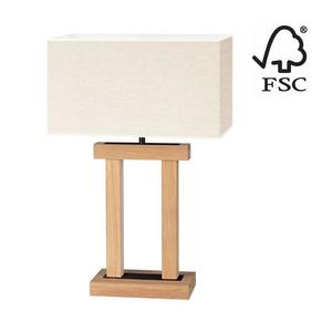 - LED Stmívatelná stolní lampa HAKON 1xE27/40W+ 2xLED/7, 5W/230V dub obraz