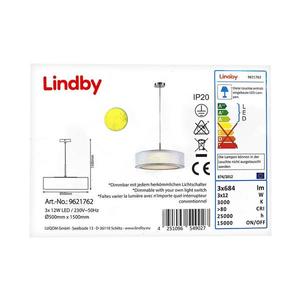 Lindby Lindby - LED Stmívatelný lustr na lanku AMON 3xLED/12W/230V obraz