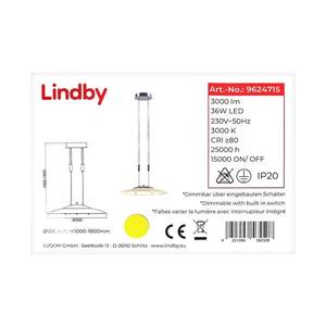 Lindby Lindby - LED Stmívatelný lustr na lanku AMIDALA LED/36W/230V obraz