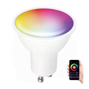 LED RGB Chytrá stmívatelná žárovka GU10/5W/230V 2700-6500K Wi-Fi Tuya obraz