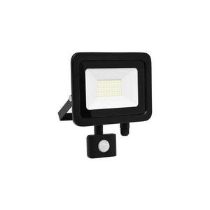 Černý LED reflektor 30W SMD s pohybovým čidlem obraz
