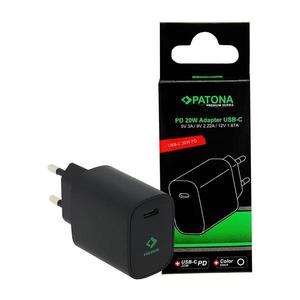 PATONA PATONA - Nabíjecí adaptér USB-C Power delivery 20W/230V černá obraz