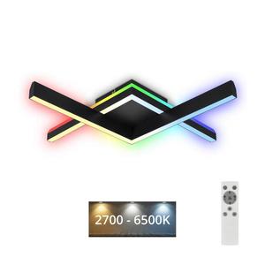 Brilo Brilo - LED RGBW Stmívatelný přisazený lustr FRAME 2xLED/9W/230V 2700-6500K + DO obraz