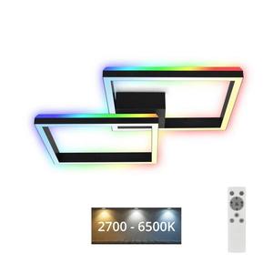 Brilo Brilo - LED RGBW Stmívatelný přisazený lustr FRAME 2xLED/17W/230V 2700-6500K+ DO obraz