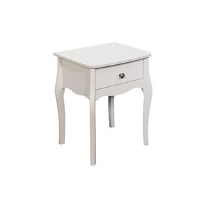 Konsimo Sp. z o.o. Sp. k. Noční stolek BAROQUE 55x45 cm bílá obraz