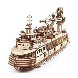 Ugears 3D mechanické puzzle výzkumné plavidlo Research Vessel 575 ks obraz