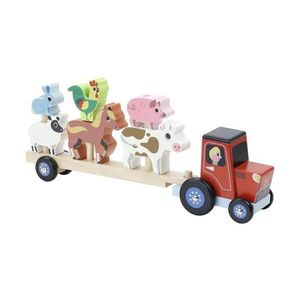Vilac Dřevěný traktor se zvířátky na nasazování obraz