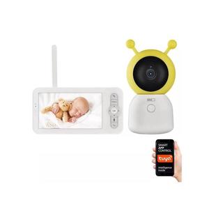 Dětská chůvička s monitorem GoSmart 5V Wi-Fi Tuya obraz