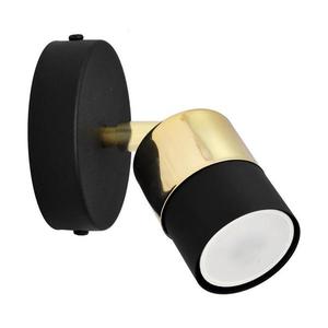 LED Nástěnné bodové svítidlo TUBSSON 1xGU10/6, 5W/230V černá/zlatá obraz