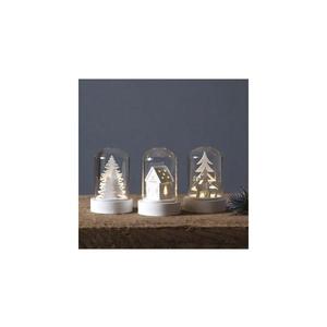 Eglo Eglo 410045 - SADA 3x LED Vánoční dekorace KUPOL 1xLED/0, 06W/1xCR2032 bílá obraz