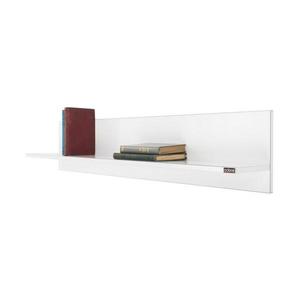 Adore Furniture Nástěnná police 25x120 cm bílá obraz