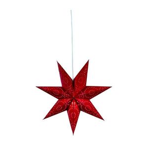 Markslöjd 700122 - Vánoční dekorace SATURNUS 1xE14/25W/230V pr. 45 cm červená obraz