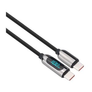 SSC1801 - USB-C kabel s displejem 100W 1m obraz