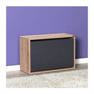 Adore Furniture Botník 42x60 cm hnědá/antracit obraz