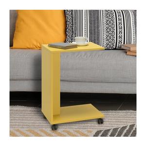 Adore Furniture Odkládací stolek 65x35 cm žlutá obraz