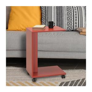 Adore Furniture Odkládací stolek 65x35 cm červená obraz