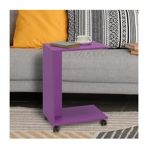 Adore Furniture Odkládací stolek 65x35 cm fialová obraz
