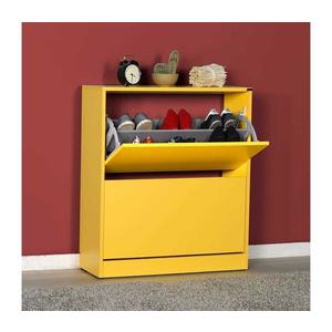Adore Furniture Botník 84x73 cm žlutá obraz