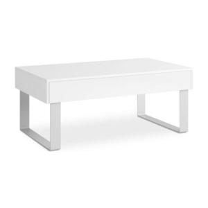 Konsimo Sp. z o.o. Sp. k. Konferenční stolek PAVO 45x110 cm lesklá bílá obraz