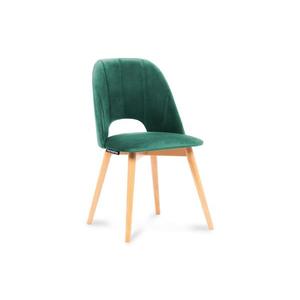 Konsimo Sp. z o.o. Sp. k. Jídelní židle TINO 86x48 cm tmavě zelená/světlý dub obraz