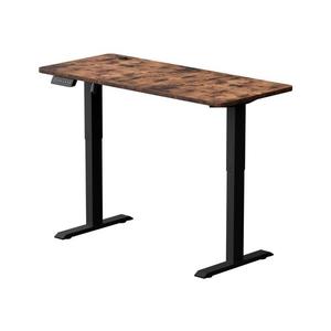 Výškově nastavitelný psací stůl LEVANO 140x60 cm dřevo/černá obraz