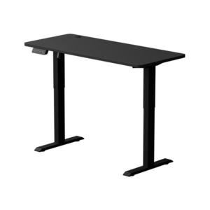 Výškově nastavitelný psací stůl LEVANO 140x60 cm černá obraz