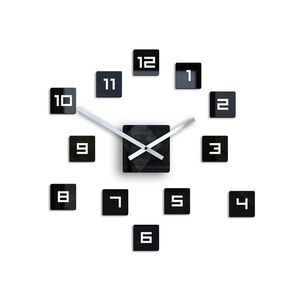 Moderní nástěnné hodiny CUBE (nalepovací hodiny na stěnu) obraz