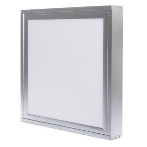 LED Solution Stříbrný přisazený LED panel s rámečkem 300 x 300mm 18W Premium Denní bílá 191069_191019 obraz