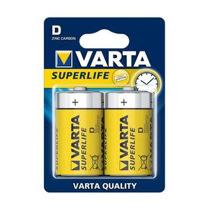 VARTA Varta 2020 - 2 ks Zinkouhlíková baterie SUPERLIFE D 1, 5V obraz