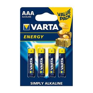 VARTA Varta 4103 - 4 ks Alkalické baterie ENERGY AAA 1, 5V obraz