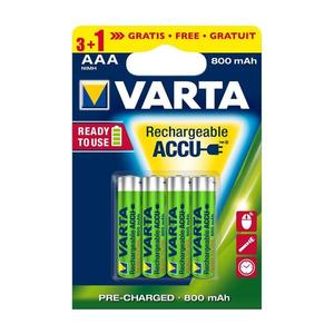 VARTA Varta 5670 - 3+1 ks Nabíjecí baterie ACCU AAA Ni-MH/800mAh/1, 2V obraz