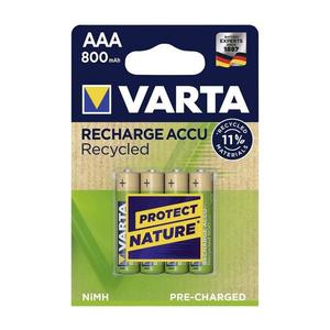 VARTA Varta 5681 - 4 ks Nabíjecí baterie ACCU RECYCLED AAA Ni-MH/800mAh/1, 2V obraz
