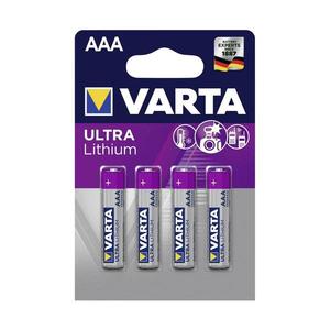 VARTA Varta 6103301404 - 4 ks Lithiová baterie ULTRA AAA 1, 5V obraz