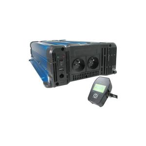 Měnič napětí 3000W/24V/230V + drátové dálkové ovládání obraz