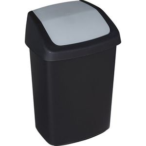 Odpadkový koš SWING, 10 L, černý obraz