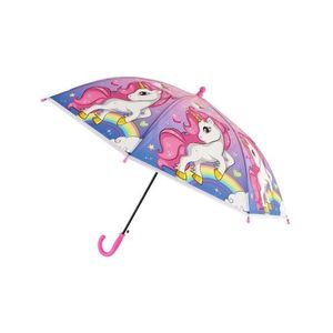 Vystřelovací deštník jednorožec, plast/kov, 64 cm obraz
