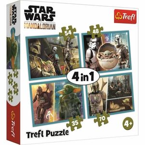 Trefl Puzzle Mandalorian a jeho svět 4v1 35, 48, 54, 70 dílků obraz