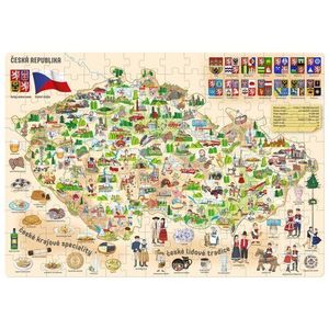 Popular Puzzle Mapa České republiky, 160 dílků obraz