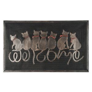 BO-MA Trading Venkovní rohožka Sedící kočky, 45 x 75 cm obraz
