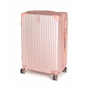 Pretty UP Cestovní kufr na kolečkách ABS25, L, zlatorůžová obraz