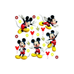 Samolepicí dekorace Mickey Mouse, 30 x 30 cm obraz