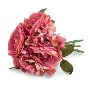 Umělá kytice Kamélií růžová, 19 x 25 cm obraz