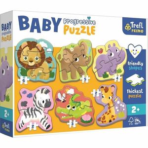 Trefl Baby puzzle Safari, 6v1 (2-6 dílků) obraz