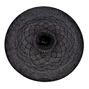 Prostírání Mandala černá, 38 cm obraz
