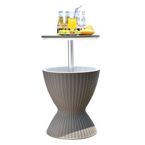 Zahradní chladicí stolek Fabir, šedá obraz