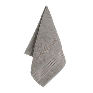 Bellatex Froté ručník s výšivkou Tatínek tmavě šedá obraz