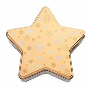 Altom Vánoční plechová dóza Golden Snowflakes, 23 x 22 x 6 cm obraz