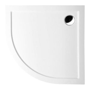 POLYSAN SERA sprchová vanička z litého mramoru, čtvrtkruh 90x90cm, R550, bílá 41511 obraz