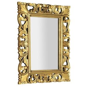 SAPHO SAMBLUNG zrcadlo ve vyřezávaném rámu 60x80cm, zlatá IN121 obraz