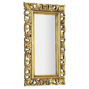 SAPHO SAMBLUNG zrcadlo ve vyřezávaném rámu 40x70cm, zlatá IN110 obraz